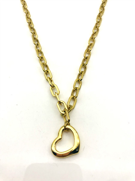 Stainless heart shape necklace