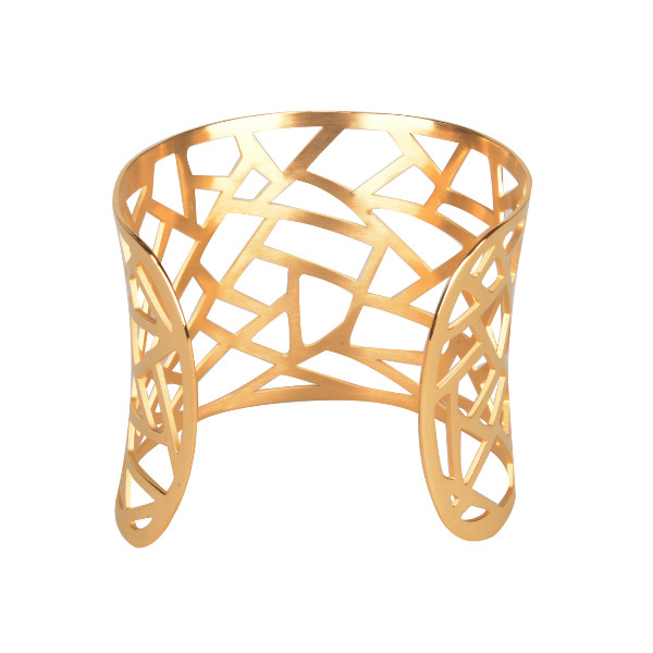 patterned stainless cuff
