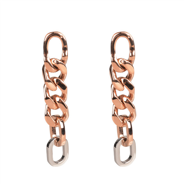 Long Twist  earring in stainless steel